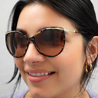 Ralph by Ralph Lauren Sunglasses 5150 109013 Dark Brown Brown Orange Gradient