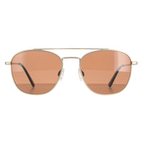 Serengeti Sunglasses Carroll SS542004 Matte Light Gold Polarized Drivers Brown