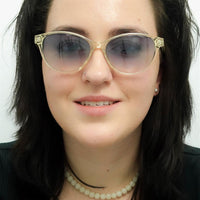 Calvin Klein Sunglasses CK20517S 740 Crystal Pale Yellow Yellow Gradient
