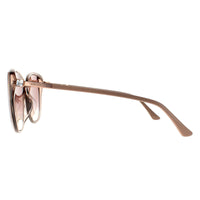 Jimmy Choo Sunglasses ALY/F/S KON NQ Nude Glitter Brown Gradient Mirror