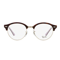 Ray-Ban Glasses Frames 4246V Clubround 5240 Top Havana on Opal Violet 49mm Mens Womens