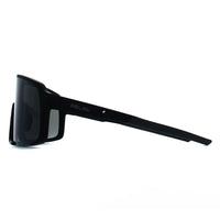 Relay Shield Unisex Matte Black and Grey Silver Mirror Polarized Endgame Sunglasses