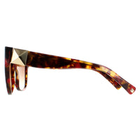 Valentino Sunglasses VA4111 519413 Red Havana Brown Gradient
