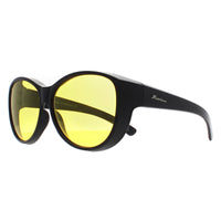 Montana Fit Over Glasses Night Driving Sunglasses FO8 C Matte Black Yellow Polarized