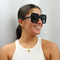 Gucci Sunglasses GG0328S 001 Black Grey Gradient