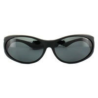 Polaroid Suncovers Fit Over Glasses Sunglasses P8900 KIH Y2 Black Grey Polarized