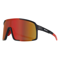 Relay Shield Unisex Matte Black and Red Red Revo Polarized Endgame Sunglasses