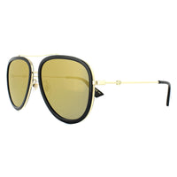 Gucci Sunglasses GG0062S 001 Black Gold Gold