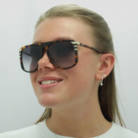 Chloe Sunglasses CH0104S 007 Shiny Medium Havana Grey Gradient