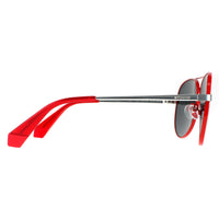 Polaroid Sunglasses PLD 6069/S/X J2B/M9 Silver Red Grey Polarized