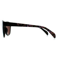 Ted Baker Sunglasses TB1605 Amie 011 Gloss Black Flowers Brown