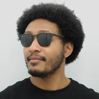 Ray-Ban Sunglasses Clubmaster Metal RB3716 186/R5 Matte Black Grey