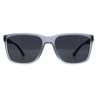 Emporio Armani Sunglasses EA4047 501287 Matte Transparent Grey Dark Grey