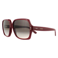 Celine Sunglasses CL40074I 69F Shiny Bordeaux Brown Gradient