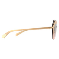 Bvlgari Sunglasses BV6103 201318 Matte Rose Gold Orange Gradient Light Grey