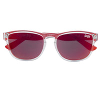 Superdry Sunglasses SDS Rockstar 186 Transparent and Red Red Mirror