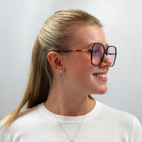 Gucci Sunglasses GG0544S 006 Dark Havana Pink Photochromic w Blue Light Filter