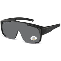 Montana Fit Over Glasses Sunglasses FO9 Matte Black Smoke Polarized