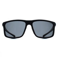 Relay Rectangle Unisex Matte Black and Grey Smoke Polarized Swiftline Sunglasses
