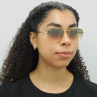 Ray-Ban Sunglasses RB3636 New Caravan 001/51 Gold Brown Gradient