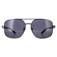 Guess Sunglasses GF0227 08A Shiny Gunmetal Smoke