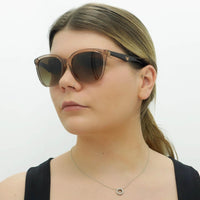 Emporio Armani Sunglasses EA4157 585013 Shiny Transparent Tundra Brown Gradient