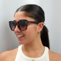 Tom Ford Sunglasses Scarlet FT0920 53P Blonde Havana Green Gradient