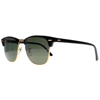 Ray-Ban Sunglasses Clubmaster 3016 901/58 Black Green Polarized Small 49mm