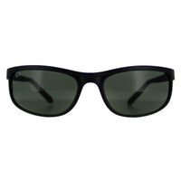 Rayban Sunglasses Predator 2 2027 Black Matt Black Green W1847