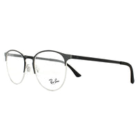 Ray-Ban Glasses Frames 6375 2861 Silver on Top Black 51mm