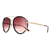 Ted Baker Sunglasses TB1638 Gaia 001 Black Gold Brown Gradient