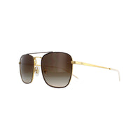 Ray-Ban Sunglasses 3588 905513 Gold Top On Brown Brown Gradient Dark Brown