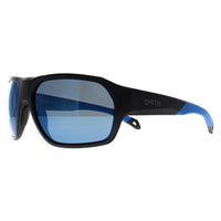 Smith Sunglasses Deckboss 0VK QG Matte Black Blue Blue Mirror Polarized Chromapop