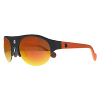 Moncler Sunglasses ML0050 20C Black Orange Mirror