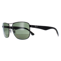 Ray-Ban Sunglasses 3533 002/9A Black & Transparent Green Polarized