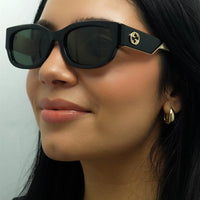 Gucci Sunglasses GG1667SK 001 Black with Ivory Grey