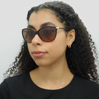 Ralph by Ralph Lauren Sunglasses RA5160 109013 Shiny Black On Nude Brown Gradient