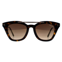 Tom Ford Sunglasses 0575 Anna 52G Dark Havana Brown Mirror
