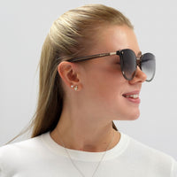 Bally Sunglasses BY0043-K 45B Gold Green Gradient