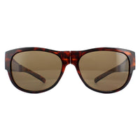 Polaroid Suncovers Fit Over Glasses Sunglasses PLD 9008/S 086 SP Dark Havana Bronze Polarized