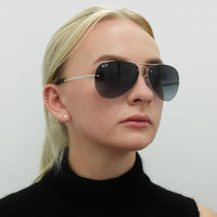 Rayban Sunglasses 3449 Silver Grey Gradient 003/8G 59mm