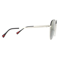 Prada Sport Sunglasses 50SS GAQ5X1 Silver Black Green Polarized