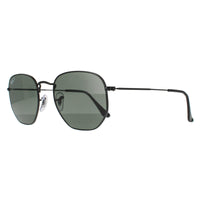 Ray-Ban Sunglasses Hexagonal RB3548N 002/58 Black G-15 Green Polarized 54mm