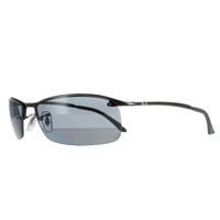 Rayban Sunglasses Top Bar 3183 Shiny Black Polarized Grey 002/81