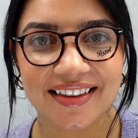 Persol Glasses Frames PO3007V 1135 Black and Grey Striped Men