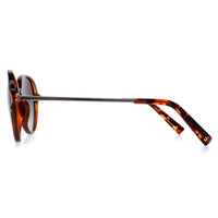 INVU Sunglasses B2135 B Demi Tortoise Brown Gold Grey Polarized