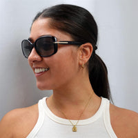 Prada Sunglasses 08OS 1AB0A7 Black Grey Gradient