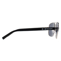 BMW Sunglasses BS0039 15D Matte Light Ruthenium Smoke Polarized