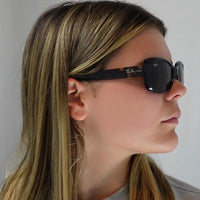 Ray-Ban Sunglasses Jackie Ohh 4101 601/T3 Shiny Black Grey Gradient Polarized