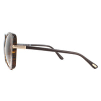Tom Ford Sunglasses Linda FT0324 50F Dark Brown Striped Brown Gradient